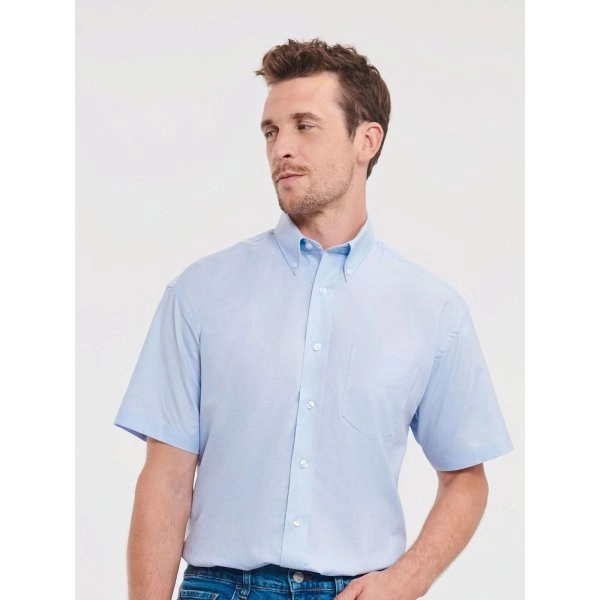 Immagine Men's Short Sleeve Easy Care Oxford Shirt