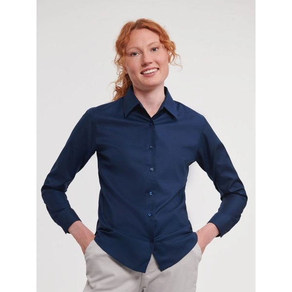 Immagine Ladies' Long Sleeve Easy Care Oxford Shirt