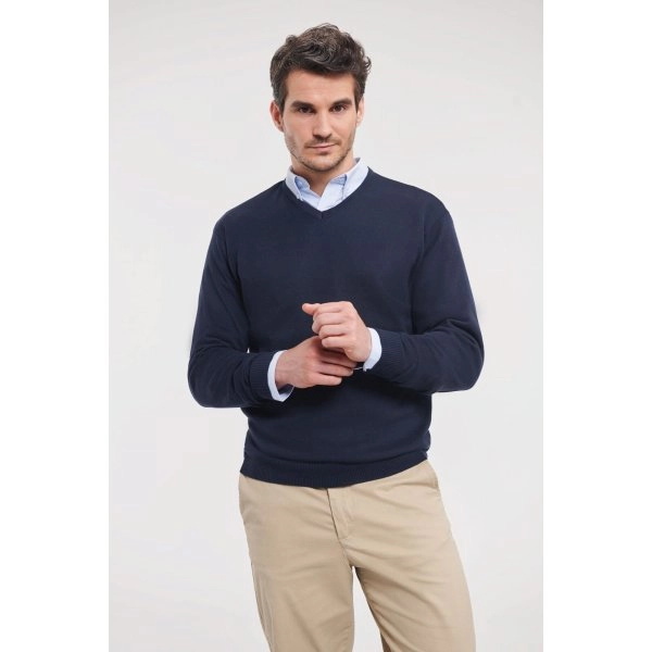 Immagine Men's V-Neck Knitted Pullover