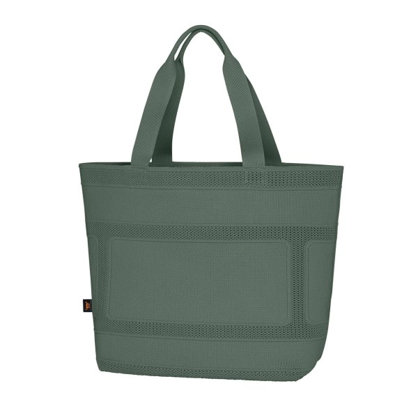 Immagine Shopper in maglia, con motivo a quadri - MONO