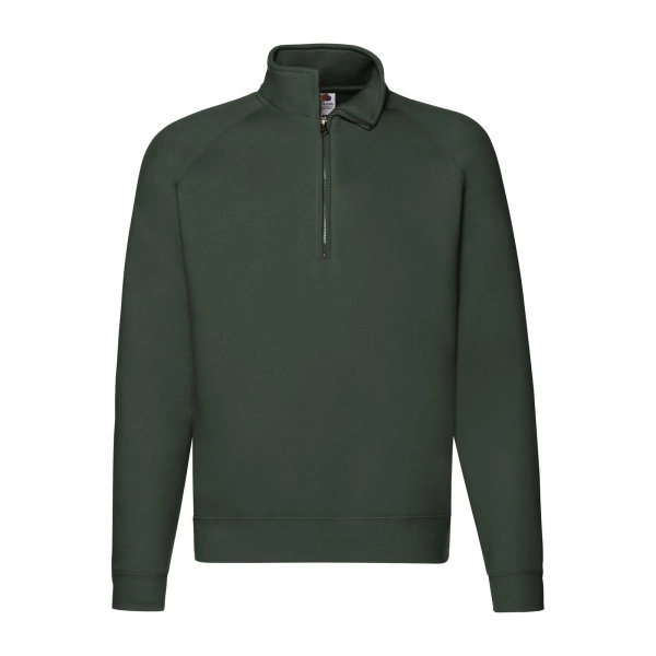 Immagine Felpa con maniche raglan, felpata internamente - Premium Zip Neck Sweat