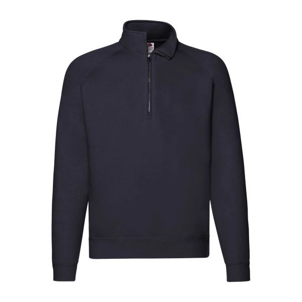 Immagine Felpa con maniche raglan, felpata internamente - Premium Zip Neck Sweat