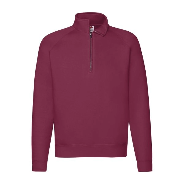Immagine Felpa con maniche raglan, felpata internamente - Premium Zip Neck Sweat