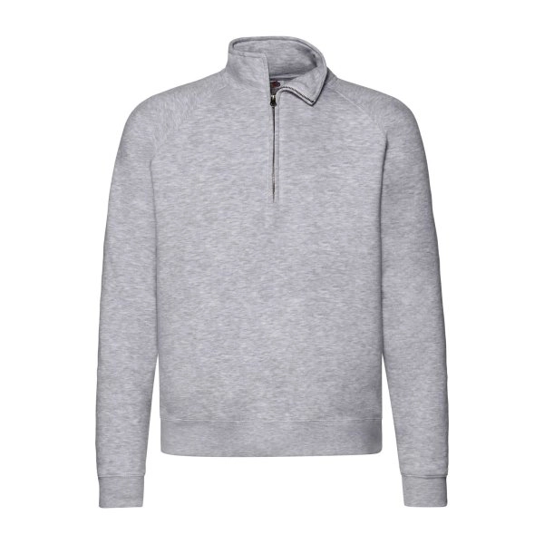 Immagine Felpa con maniche raglan, felpata internamente - Premium Zip Neck Sweat
