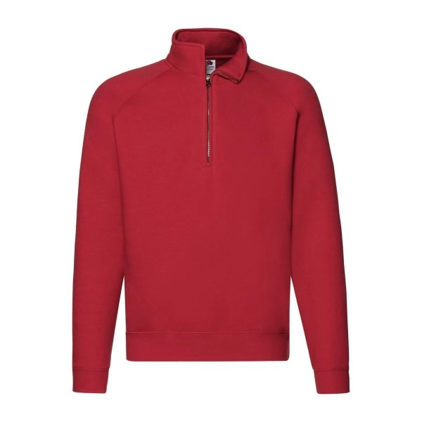 Immagine Felpa con maniche raglan, felpata internamente - Premium Zip Neck Sweat