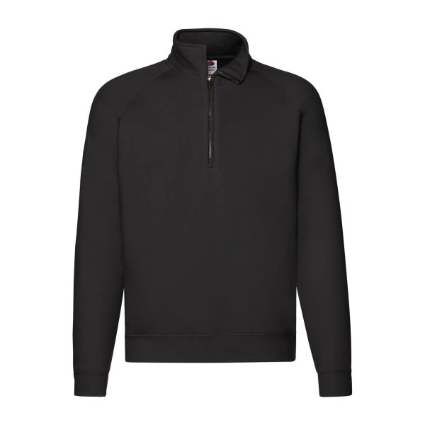 Immagine Felpa con maniche raglan, felpata internamente - Premium Zip Neck Sweat