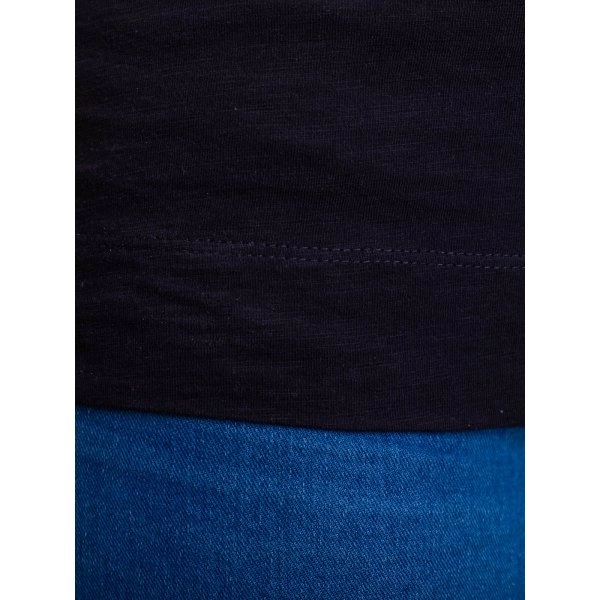 Immagine T-shirt donna slub con risvolto