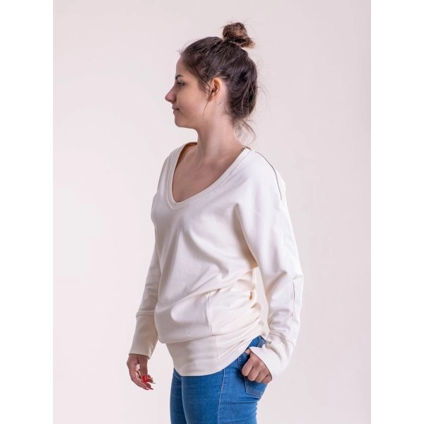 Immagine Maxi felpa donna a V