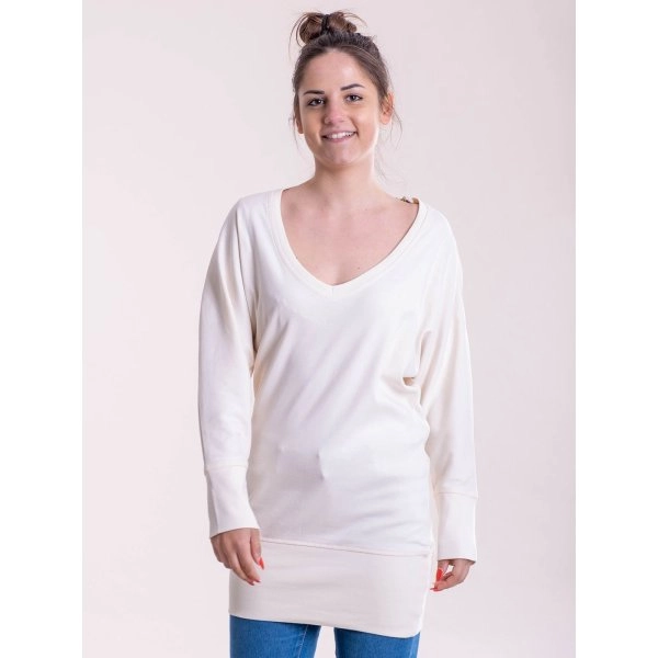 Immagine Maxi felpa donna a V