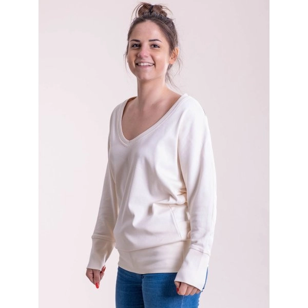 Immagine Maxi felpa donna a V