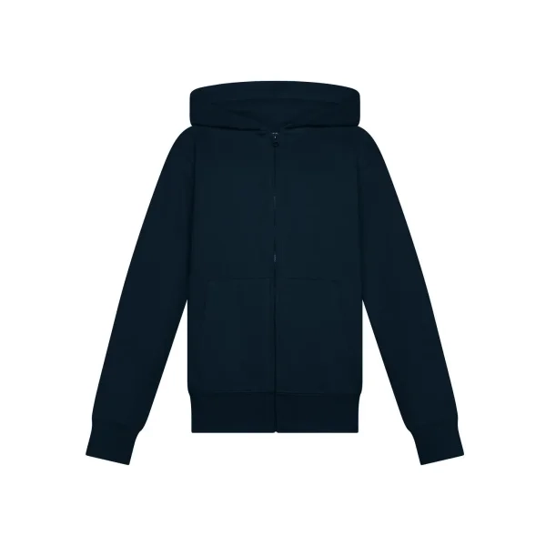 Immagine Felpa bimbo zip e cappuccio unisex terry hooded
