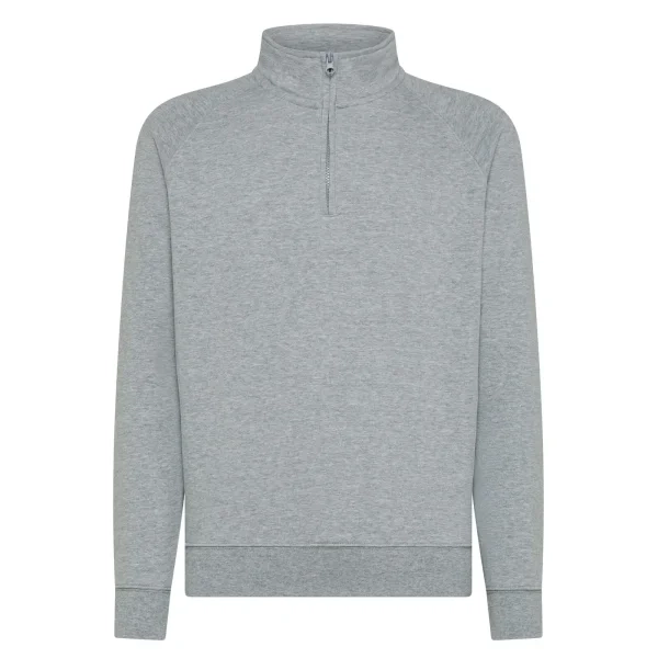 Immagine Felpa Mezza Zip Unisex Raglan Zip neck sweat