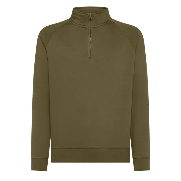 Immagine Felpa Mezza Zip Unisex Raglan Zip neck sweat