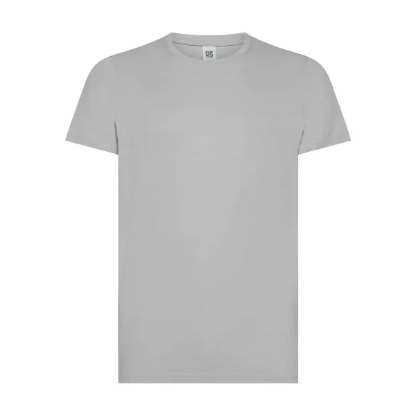 Immagine T-shirt manica corta, tessuto ring-spun single jersey, collo basso con cucitura a doppio ago