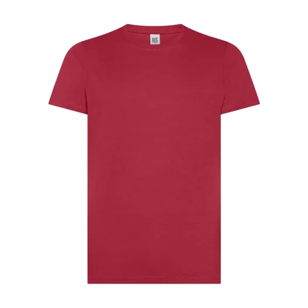 Immagine T-shirt manica corta, tessuto ring-spun single jersey, collo basso con cucitura a doppio ago