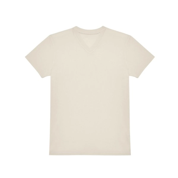 Immagine T-shirt con scollo a V in tessuto single jersey pre-ristretto e filato ad anelli - #E150 V