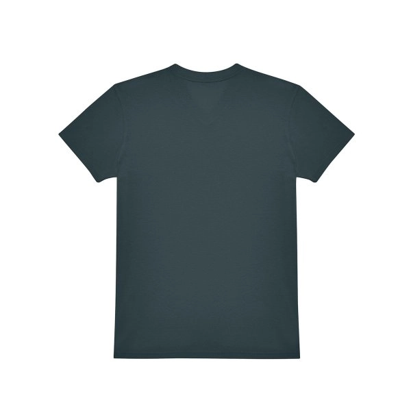 Immagine T-shirt con scollo a V in tessuto single jersey pre-ristretto e filato ad anelli - #E150 V