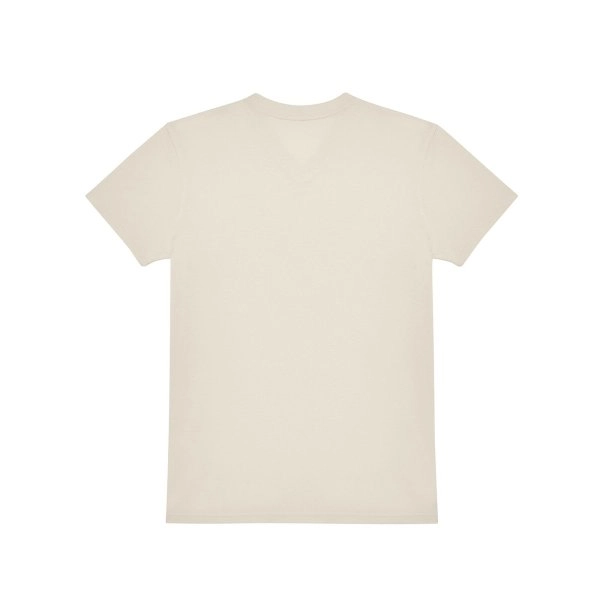 Immagine T-shirt con scollo a V in tessuto single jersey pre-ristretto e filato ad anelli - #E150 V