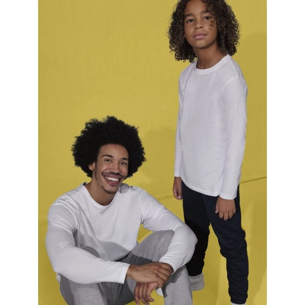 Immagine T-shirt girocollo tubolare a maniche lunghe da bambino - #E150 LSL /kids