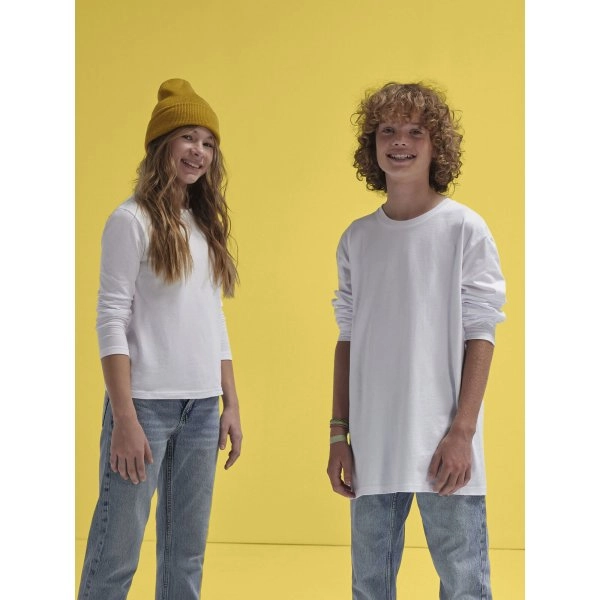 Immagine T-shirt girocollo tubolare a maniche lunghe da bambino - #E150 LSL /kids