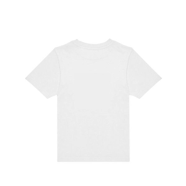 Immagine T-shirt girocollo tubolare a maniche corte da bambino, in cotone pre-ristretto e pettinato, morbida, confortevole - #E190 /kids