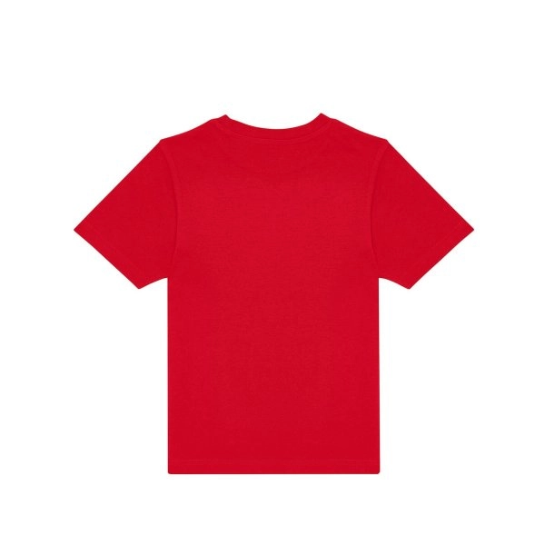 Immagine T-shirt girocollo tubolare a maniche corte da bambino, in cotone pre-ristretto e pettinato, morbida, confortevole - #E190 /kids