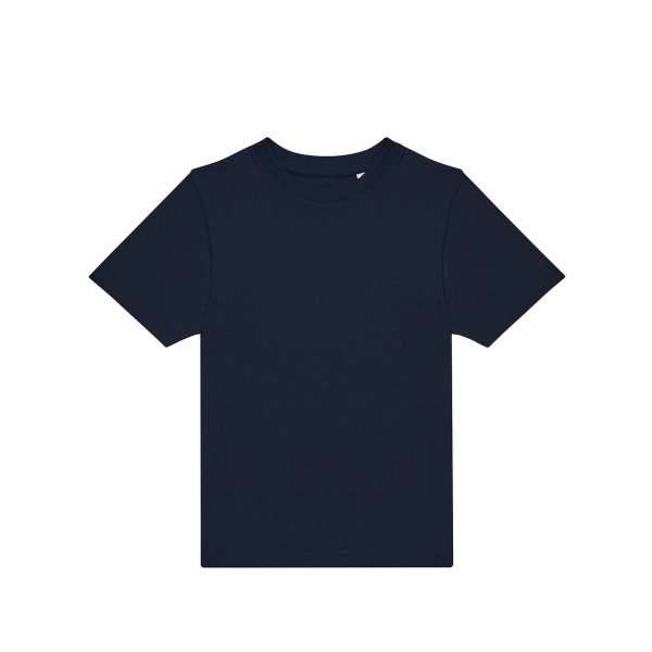 Immagine T-shirt girocollo tubolare a maniche corte da bambino, in cotone pre-ristretto e pettinato, morbida, confortevole - #E190 /kids