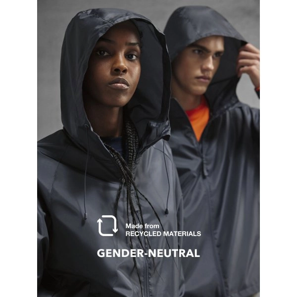 Immagine Giacca antivento con fodera in mesh di poliestere riciclato - Reset Lined Windbreaker