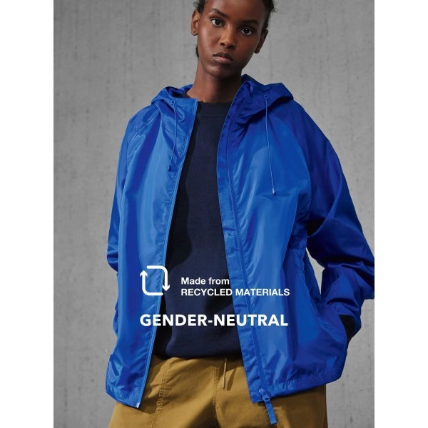 Immagine Giacca antivento con fodera in mesh di poliestere riciclato - Reset Lined Windbreaker