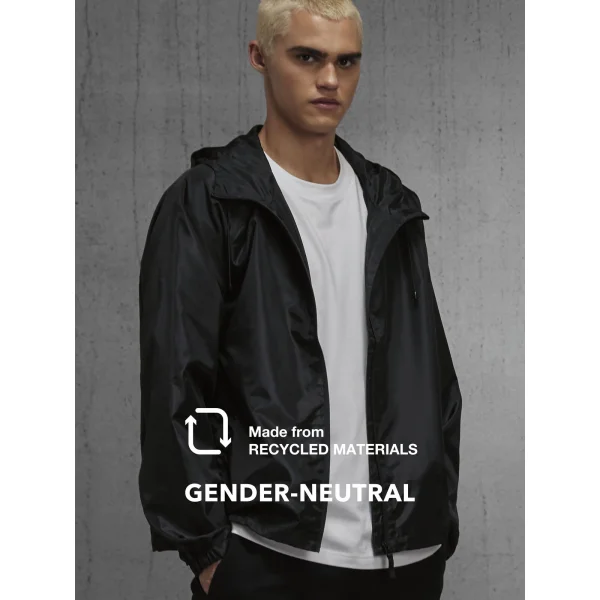 Immagine Giacca antivento ripiegabile nella tasca, idrorepellente, maniche raglan - #Reset Windbreaker