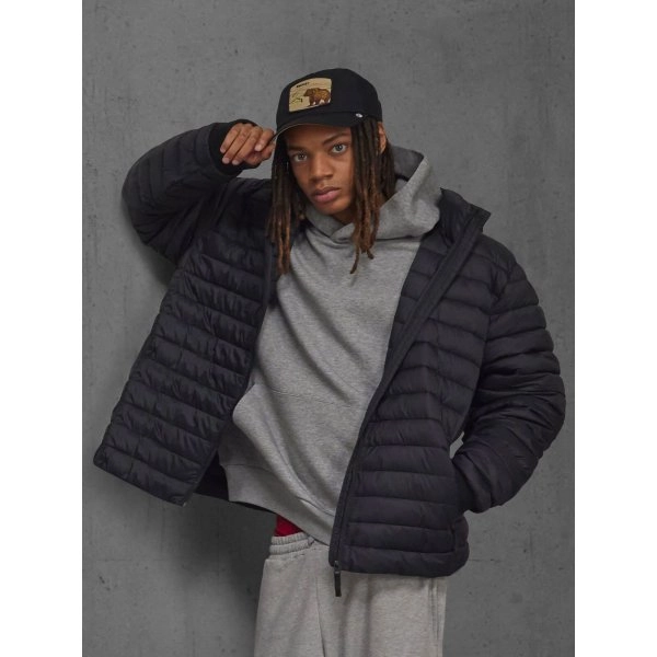 Immagine Giacca unisex con cappuccio regolabile e staccabile con colletto imbottito - Reset Puffer