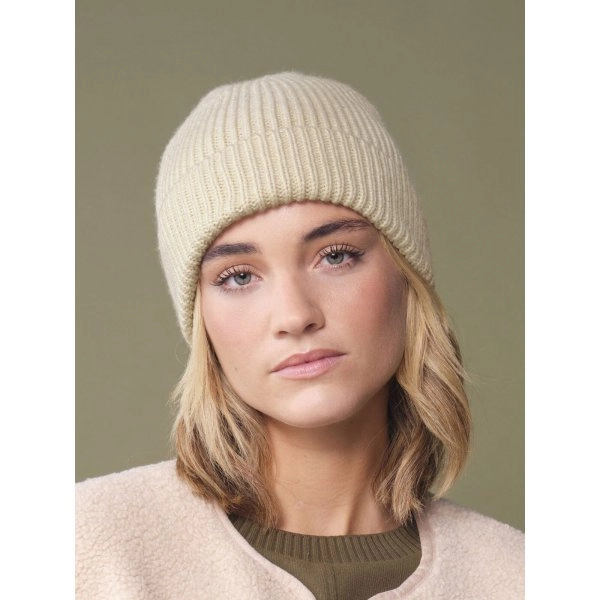 Immagine Engineered Knit Ribbed Beanie