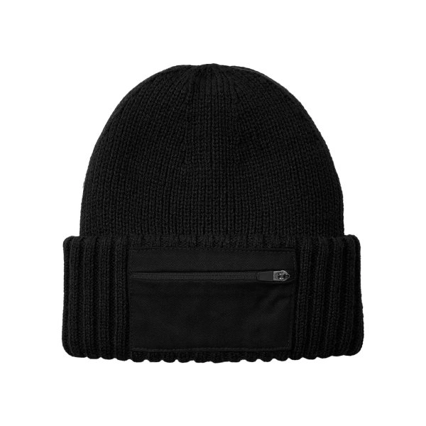 Immagine Berretto in maglia a doppio strato - Zip Patch Beanie