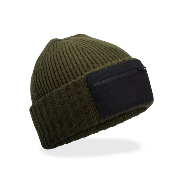 Immagine Berretto in maglia a doppio strato - Zip Patch Beanie