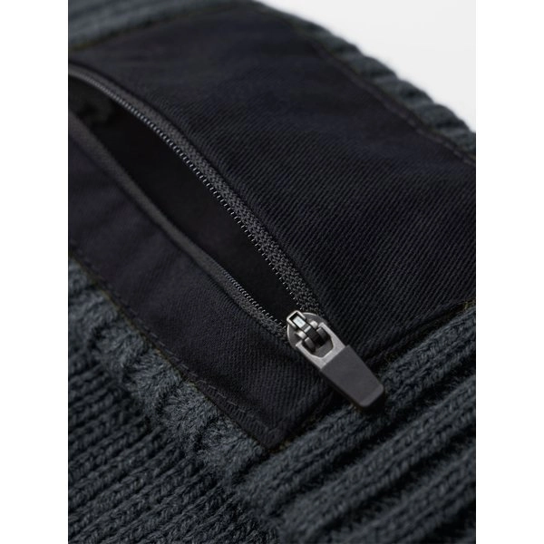 Immagine Berretto in maglia a doppio strato - Zip Patch Beanie