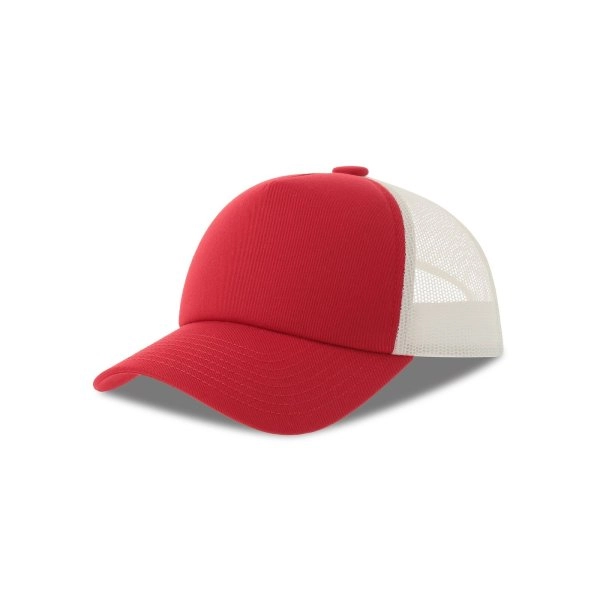 Immagine Cappello a 5 pannelli, pannello frontale strutturato, interno della visiera in plastica riciclata, chiusura snap-back, - Record-S