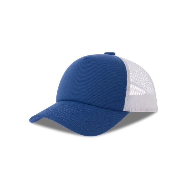Immagine Cappello a 5 pannelli, pannello frontale strutturato, interno della visiera in plastica riciclata, chiusura snap-back, - Record-S