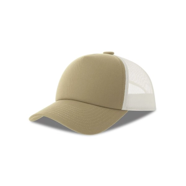 Immagine Cappello a 5 pannelli, pannello frontale strutturato, interno della visiera in plastica riciclata, chiusura snap-back, - Record-S