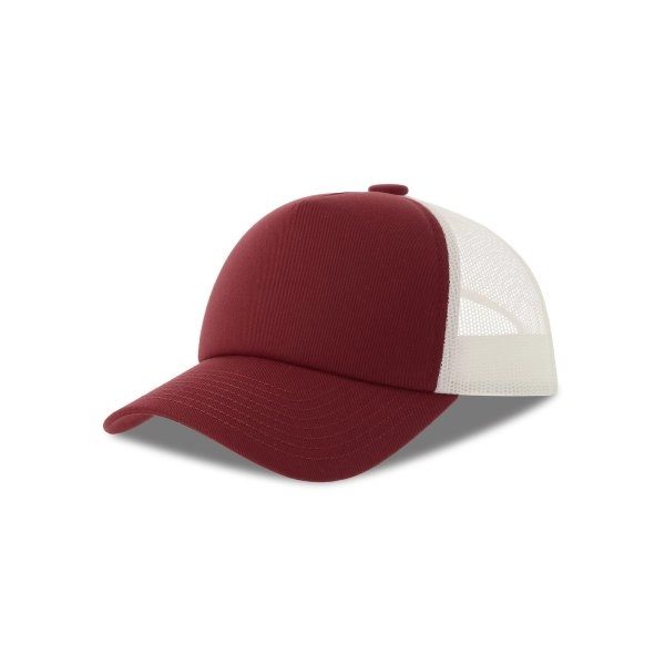 Immagine Cappello a 5 pannelli, pannello frontale strutturato, interno della visiera in plastica riciclata, chiusura snap-back, - Record-S