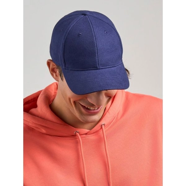 Immagine Cappello a 6 pannelli in cotone twill spazzolato effetto pesca - Pilot-S