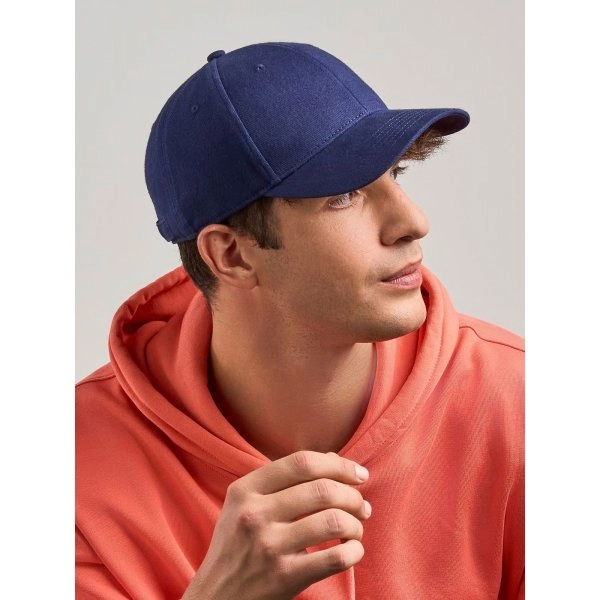 Immagine Cappello a 6 pannelli in cotone twill spazzolato effetto pesca - Pilot-S