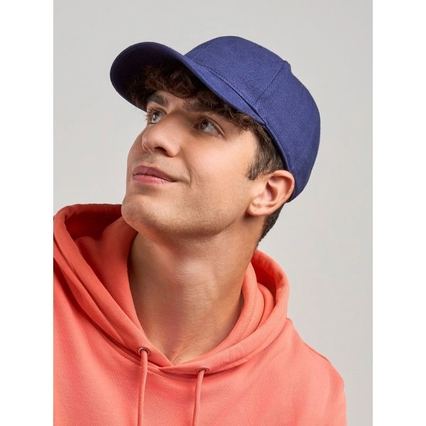 Immagine Cappello a 6 pannelli in cotone twill spazzolato effetto pesca - Pilot-S