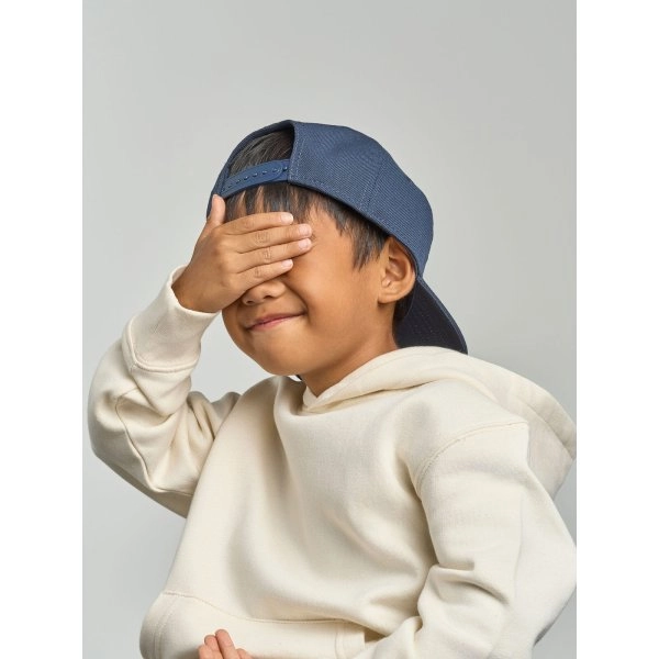 Immagine Cappello 6 pannelli da bambino in poliestere riciclato - Kid Snap Back-S