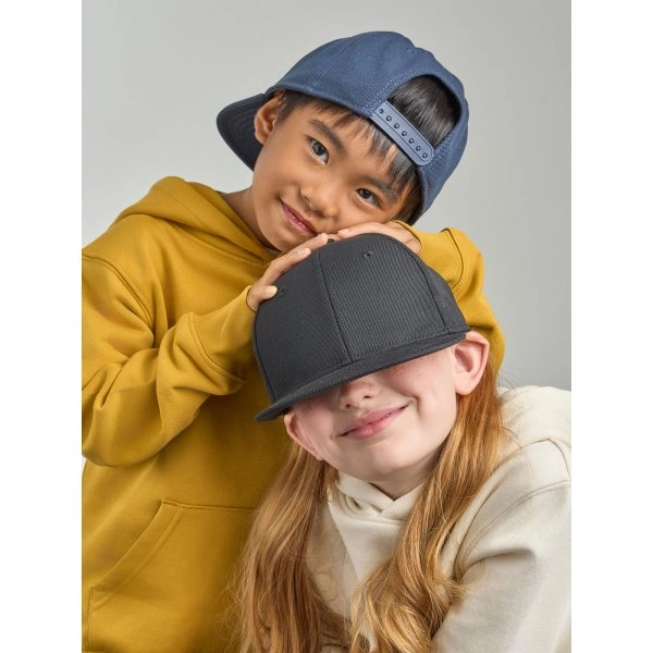 Immagine Cappello 6 pannelli da bambino in poliestere riciclato - Kid Snap Back-S