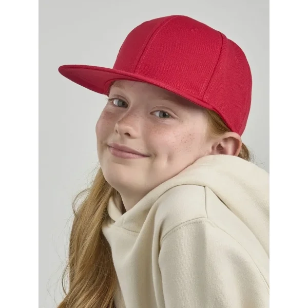 Cappello 6 pannelli da bambino in poliestere riciclato - Kid Snap Back-S