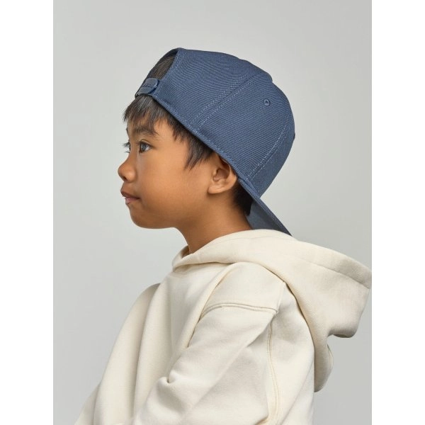 Immagine Cappello 6 pannelli da bambino in poliestere riciclato - Kid Snap Back-S
