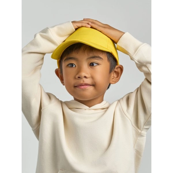 Immagine Classico cappellino da baseball strutturato a 5 pannelli da bambino - Recy Five