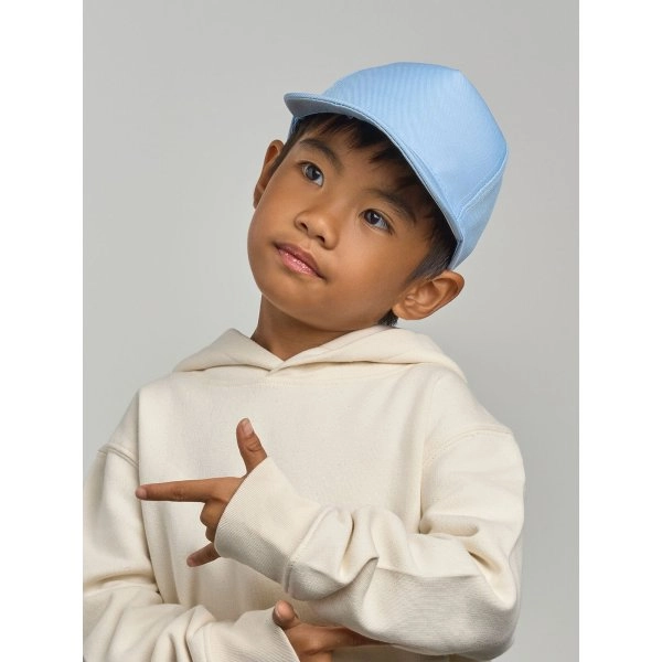 Immagine Classico cappellino da baseball strutturato a 5 pannelli da bambino - Recy Five