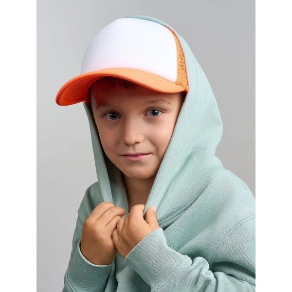 Immagine Cappello a 5 pannelli da bambino, con pannello frontale in poliestere imbottito - Kid rapper-S
