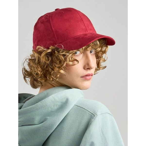 Immagine Cappello a 6 pannelli, con pannelli frontali strutturati, effetto camoscio - Fam-S